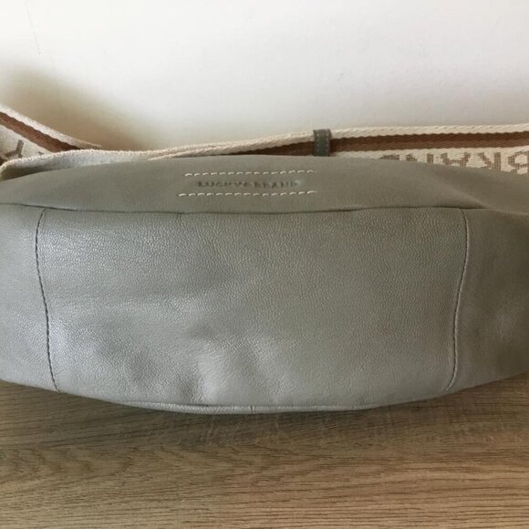 Gray Leather Crossbody Bag - Picture 7 of 12